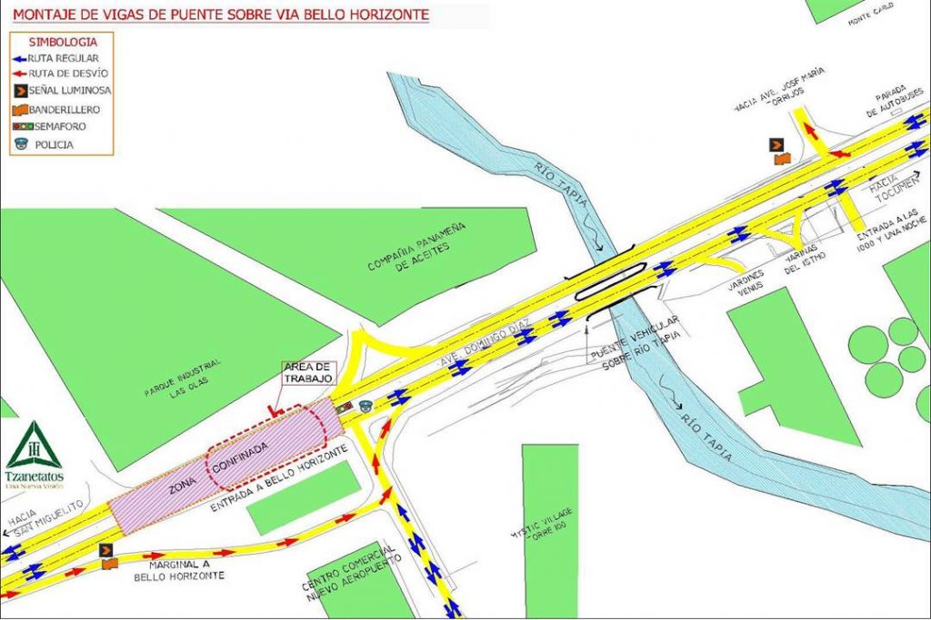 MONTAJE DE ESTRUCTURA DEL PUENTE  VEHICULAR BELLO HORIZONTE